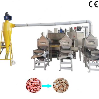 ราคาดี Stainless Steel Fully Auto Split Peanut Blancher Machine SUS304 for Blanching & Splitting Peanuts ออนไลน์