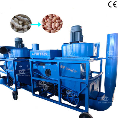 ราคาดี เครื่องเปลือกถั่วถั่วแบบอัตโนมัติเต็ม ความจุ 2000kg/h-5000kg/h เครื่องกําจัดเปลือกถั่วถั่ว ออนไลน์