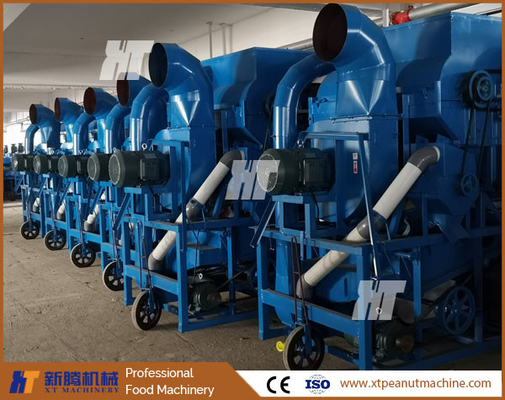 เครื่องปอกเปลือกถั่วลิสง ISO 800-5000Kg / H เครื่องกำจัดเปลือกถั่วลิสงอัตโนมัติ