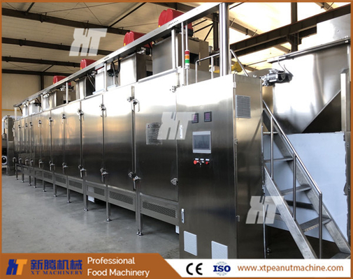 ระบบควบคุมอัตโนมัติ Nuts Roasting Cooling Processing Machine ต่อเนื่อง