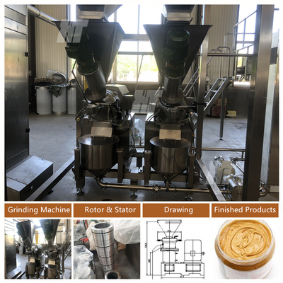 ราคาดี เครื่องทําเนยถั่วเหลือง โคลอยด์มิล เครื่องบดเนยถั่วเหลือง 500KG/H ออนไลน์