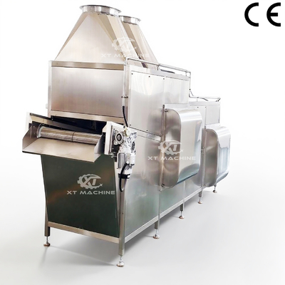 ราคาดี 600-1800kg/h เครื่องทําความเย็นถั่วอัตโนมัติ ถั่วทอด เครื่องทําความเย็น LNG/LPG การทําความร้อนด้วยก๊าซ ออนไลน์