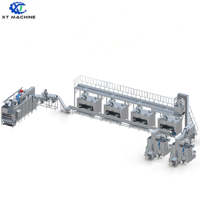ราคาดี 500-1000kg/h เครื่องเคลือบถั่วเซซัม และเครื่องปิ้งถั่วถั่วเคลือบถั่วและสายการผลิตเบ้ค ออนไลน์