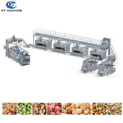 500-1000kg/h ความจุ เครื่องเคลือบถั่วเหลือง 304 สแตนเลสประเภทอาหาร