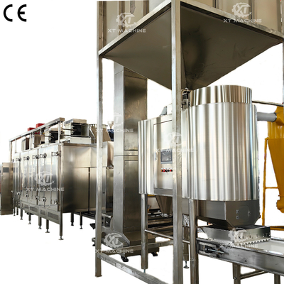 ราคาดี สายการผลิตถั่วเหลืองผิวขาว 1000kg/h-2000kg/h อัตราการแตก 98% ออนไลน์