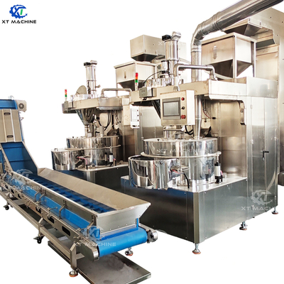 ราคาดี เครื่องเคลือบถั่วอัตโนมัติ 500-1000 กก./ชม. พร้อมระบบควบคุม PLC ออนไลน์