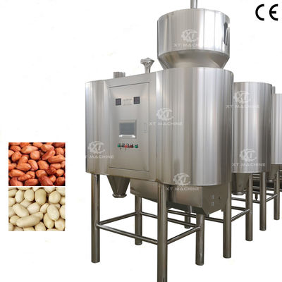 ราคาดี อัตราการเปลือกสูง 500-2000kg / h เครื่องเปลือกถั่วพูนอากาศแบบปนูเมติก พร้อมการให้อาหารและการปล่อยอัตโนมัติ ออนไลน์