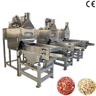 PLC ควบคุมเครื่องลวกถั่วลิสงแบบแยกส่วนด้วยความจุ 800-1,000 กก. / ชม. สำหรับการสับถั่ว / สายการผลิตเนยถั่ว