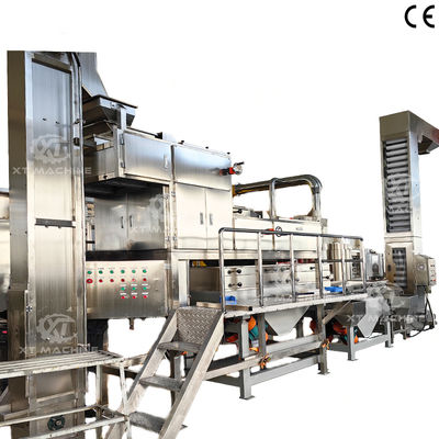 ราคาดี เครื่องบดถั่วถั่ว / ถั่วคาวแบบอัตโนมัติ 500kg / h เครื่องบดถั่วอัลมอนด์สําหรับการบดถั่วอย่างมีประสิทธิภาพ ออนไลน์