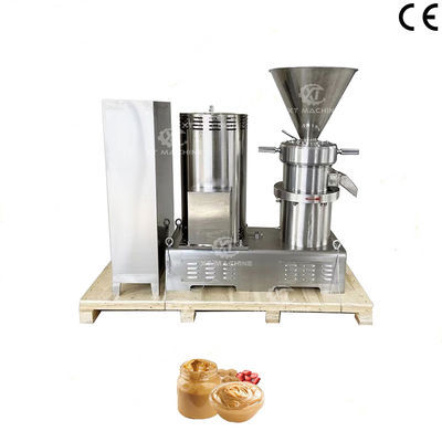 เครื่องบดเนยถั่วขนาดเล็ก โรงงานอุตสาหกรรม Colloid Mill พร้อมระบบทำความร้อนด้วยไฟฟ้าสำหรับโรงงานแปรรูปอาหาร