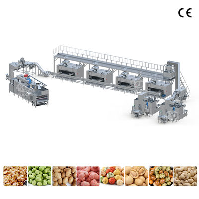 ราคาดี Línea totalmente automática de recobrimiento y tostado de cacahuete con miel, máquina recubridora para cacuhuetes sabor barbacoa y almendras เครื่องเคลือบถั่วเหลืองด้วยน้ําผึ้งและทอดถั่วเหลืองด้วยน้ําผึ้ง ออนไลน์