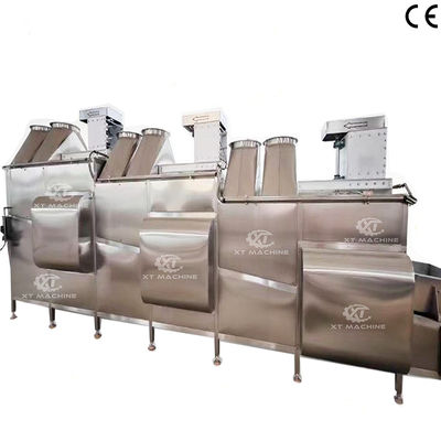 ราคาดี เครื่องทำความเย็นอาหารทอด 1000 กก./ชม. - 2000 กก./ชม. ระบบระบายความร้อนด้วยอากาศสำหรับถั่วลิสง ความเร็วสายพานปรับได้ ออนไลน์