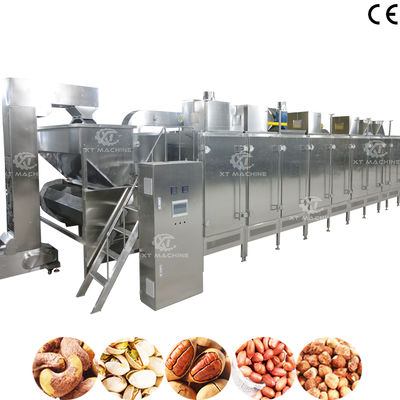 ราคาดี Continuous Nuts Roasting Machine With Adjustable Temperature Peanut Baking Machine ออนไลน์
