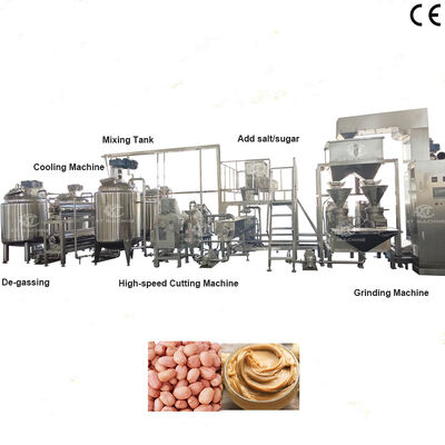 ราคาดี 500kg/h-2000kg/h สายการผลิตเนยถั่วเหลือง/เนยเคชิว/เนยปิสตาชิโอ พร้อมอุปกรณ์แปรรูปเนยถั่วเหลืองจากวัสดุ SS304 ออนไลน์