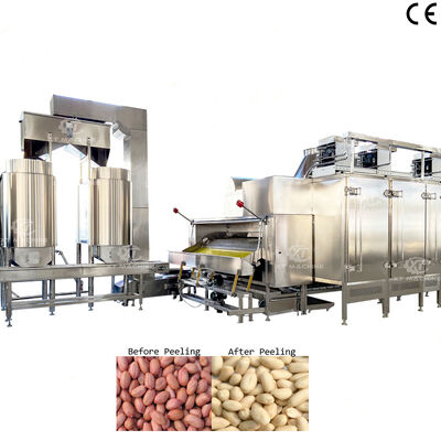 500~1000kg/h สแตนเลสเกรดอาหาร เครื่องทําสีถั่วถั่วทอด เครื่องทําเปลือกพิสตัก สําหรับโรงงานแปรรูปถั่ว
