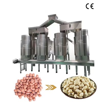 ความจุขนาดใหญ่ 1000-1200kg/h 304SUS เครื่องบลานชิ่งถั่วเหลือง/ถั่วเหลือง/พิสตซิโอ
