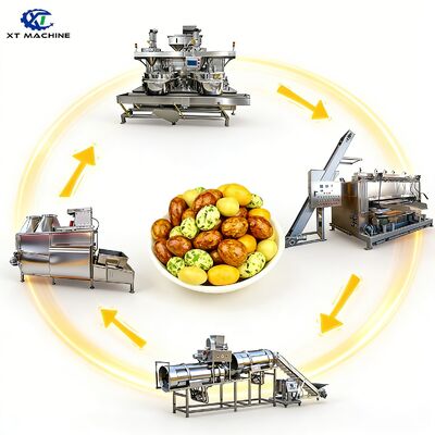 500-1000kg/h ความจุ SUS304 เครื่องเคลือบถั่วสําหรับอาหาร พร้อมเครื่องควบคุม PLC สําหรับการแปรรูปถั่ว