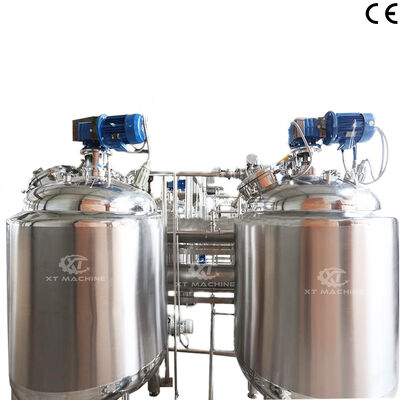 ราคาดี ถังผสม/ทำความเย็นเนยถั่วลิสง SS304 เกรดอาหารพร้อมปริมาตรที่ปรับแต่งได้และฟังก์ชันกำจัดแก๊ส ออนไลน์