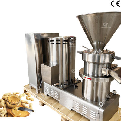 ราคาดี 100kg/h-200kg/h SS304 เครื่องบดเนยถั่วเหลือง โคลลอยด์มิล คาชิว พิสตาชิโอ แพสต์สําหรับการแปรรูปเนยถั่วเหลืองที่มีประสิทธิภาพ ออนไลน์