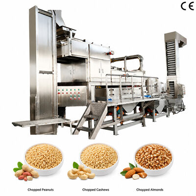 ราคาดี เครื่องบดถั่วถั่ว / ถั่วคาวแบบอัตโนมัติ 500kg / h เครื่องบดถั่วอัลมอนด์สําหรับการบดถั่วอย่างมีประสิทธิภาพ ออนไลน์