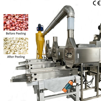 ราคาดี SUS304 1000kg/h-2000kg/h เครื่องตัดถั่วและเครื่องเปลือกถั่ว เครื่องเปลือกอากาศสําหรับผลิตถั่วเปลือก ออนไลน์