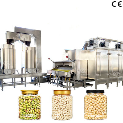 500~1000kg/h สแตนเลสเกรดอาหาร เครื่องทําสีถั่วถั่วทอด เครื่องทําเปลือกพิสตัก สําหรับโรงงานแปรรูปถั่ว