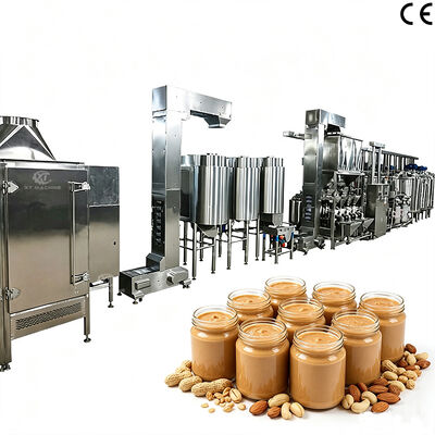 ราคาดี Línea automática para mantequilla de cacahuete crujiente และ mantequilla de almendra multisabor, procesamiento de frutos secos ออนไลน์