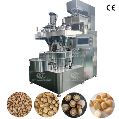 ราคาดี PLC Control เครื่องทําเบอร์เกอร์ถั่วเคลือบเนื้อความเร็วสูง เครื่องเคลือบถั่วอาหารว่างหลายฟังก์ชัน ออนไลน์